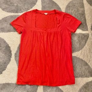 Red J.Crew shirt
